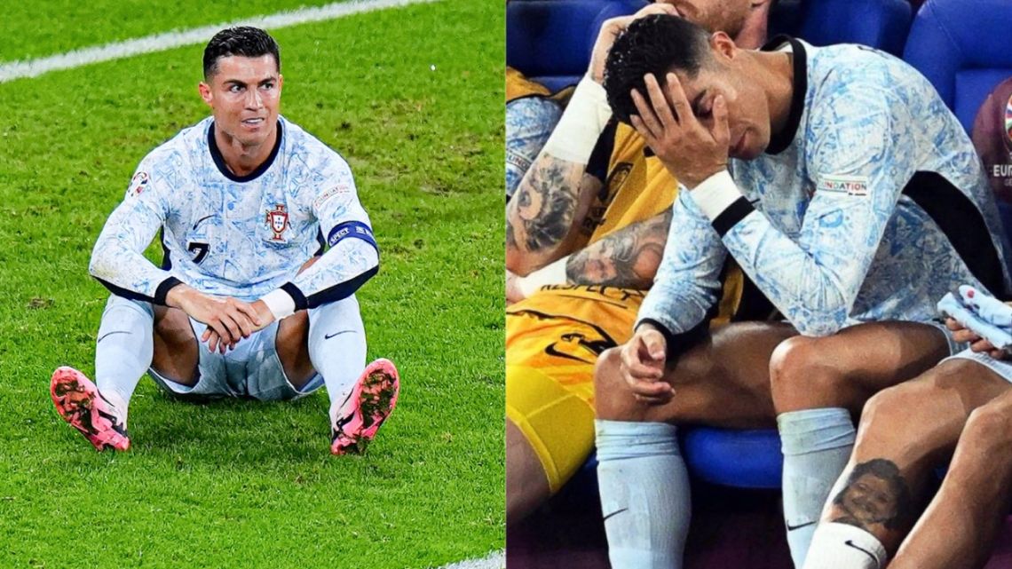 Cristiano Ronaldo, furioso: los 'gestitos' que se hicieron virales cuando fue reemplazado en la derrota histórica de Portugal ante Georgia
