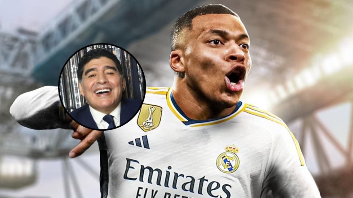 Siete años después se cumplió el pedido de Diego Maradona: Kylian M'bappé es jugador del Real Madrid