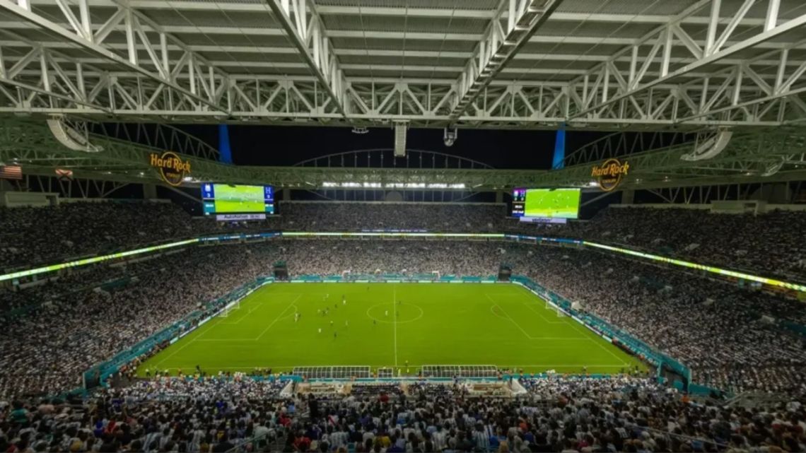 Césped natural, temperaturas elevadas y sede de la final: así es el estadio de Miami donde Argentina jugará contra Perú