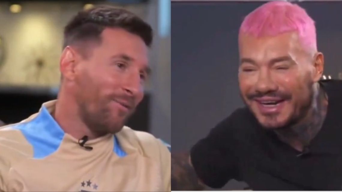 No se aguantó la risa: Messi se burló del look de Tinelli y los memes explotaron en redes