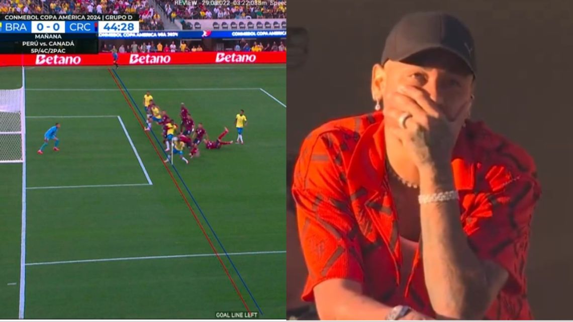 Un inédito offside y la desesperación de Neymar: las perlitas del empate entre Brasil y Costa Rica