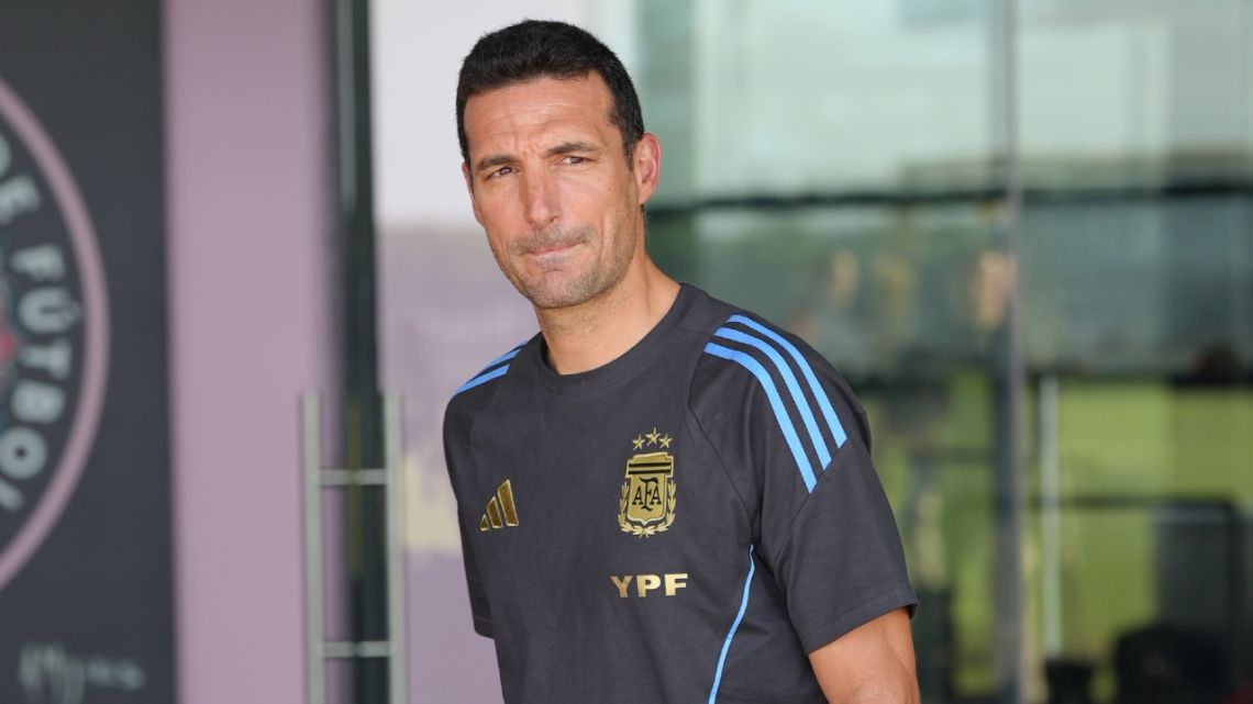Scaloni definió la probable alineación para el partido amistoso ante Ecuador