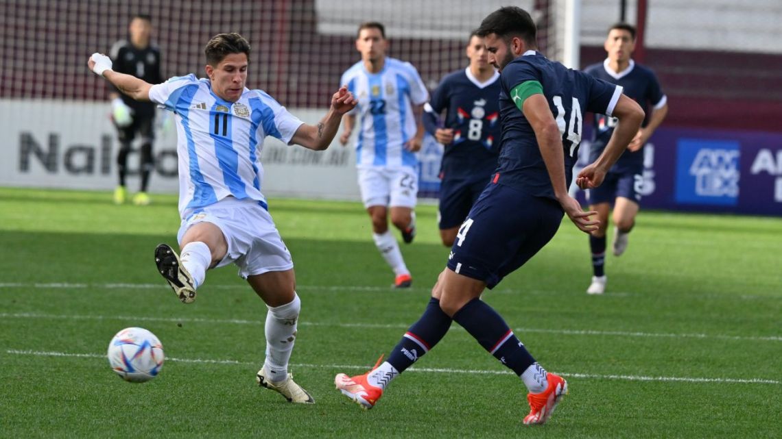 La Selección Argentina Sub 23 volvió a ganarle a Paraguay, en la previa de los Juegos Olímpicos