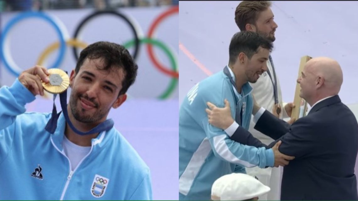 Así fue la entrega de la medalla de oro a José "Maligno" Torres: emoción, himno argentino y la presencia de Gianni Infantino