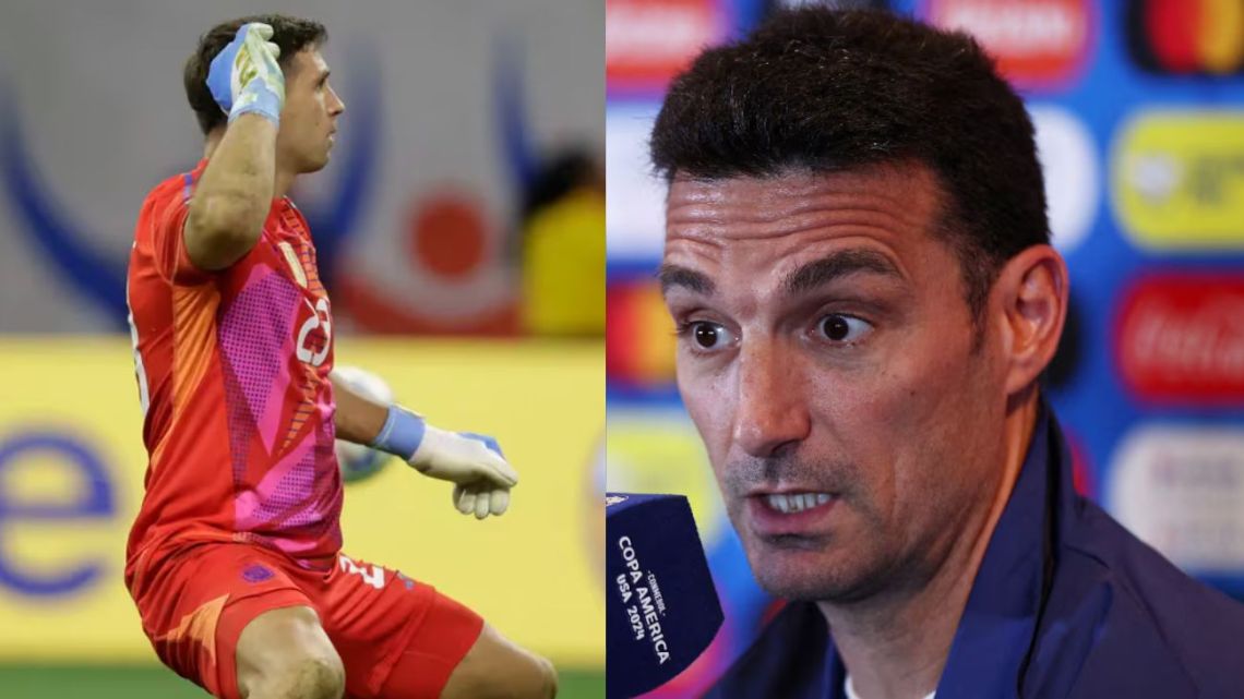 Lionel Scaloni se enojó por una pregunta sobre Dibu Martínez: "No me causa risa"