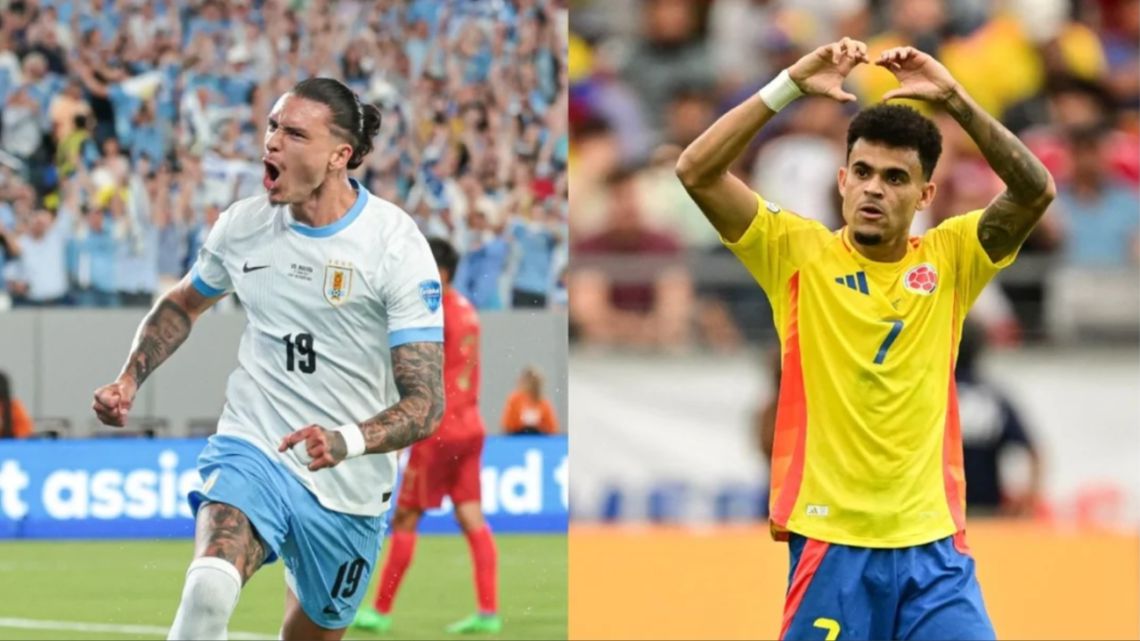Uruguay y Colombia definen al segundo finalista de la Copa América: horario, TV y formaciones