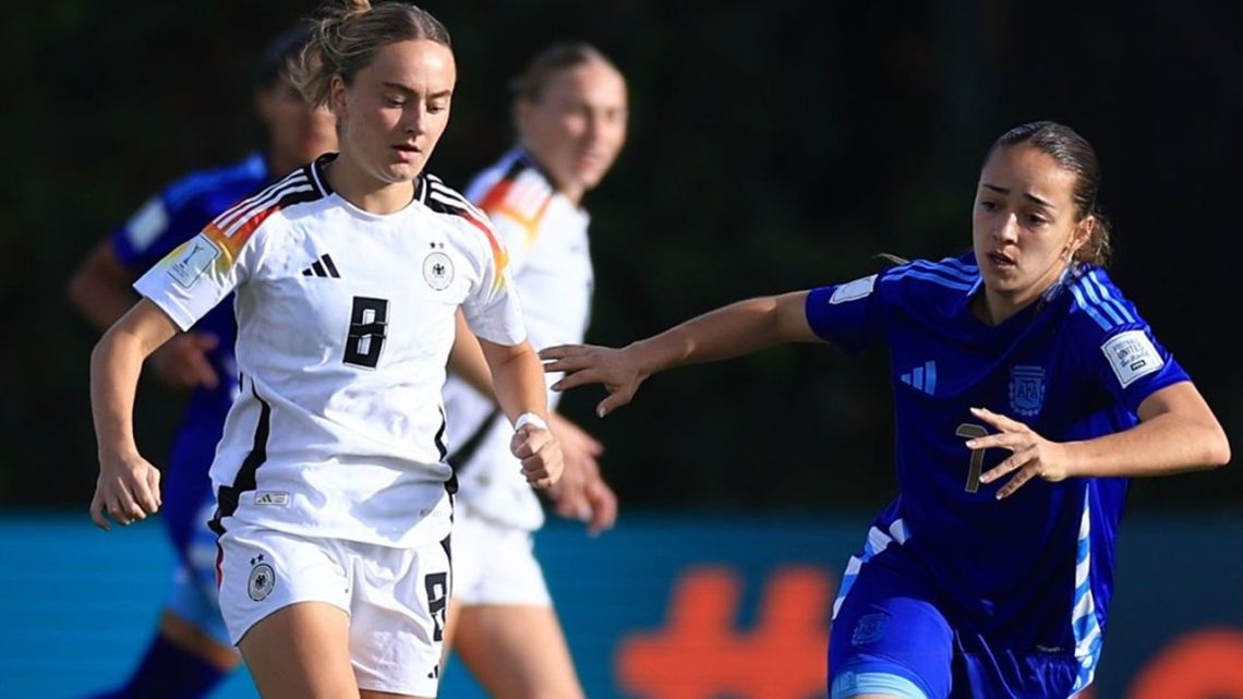 Fin del sueño: la Selección Argentina Femenina Sub 20 sufrió una dura goleada por 5 a 0 ante Alemania