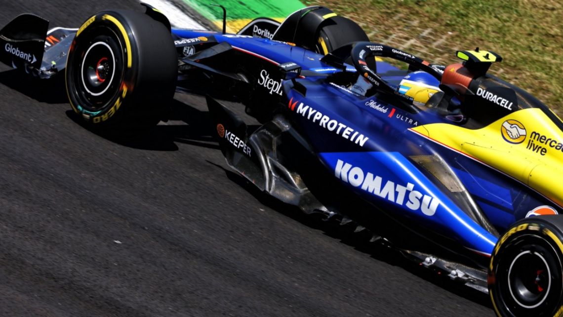 Franco Colapinto logró una buena carrera Sprint y terminó 12° en el Gran Premio de Brasil