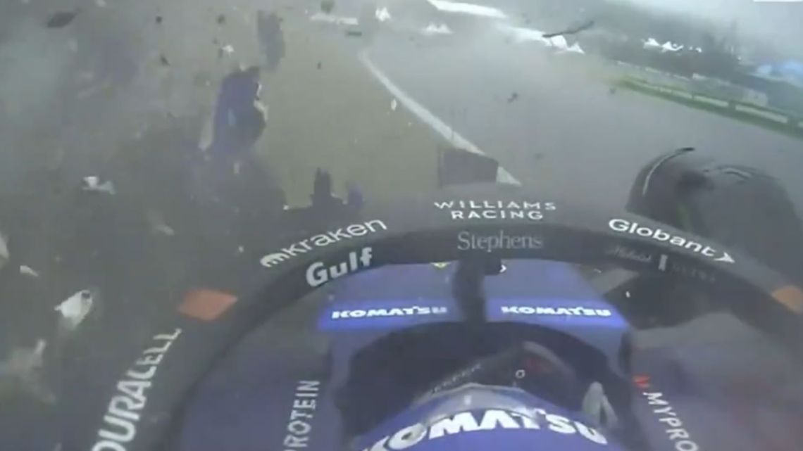 Así fue el accidente que provocó el abandono de Franco Colapinto en el GP de Brasil