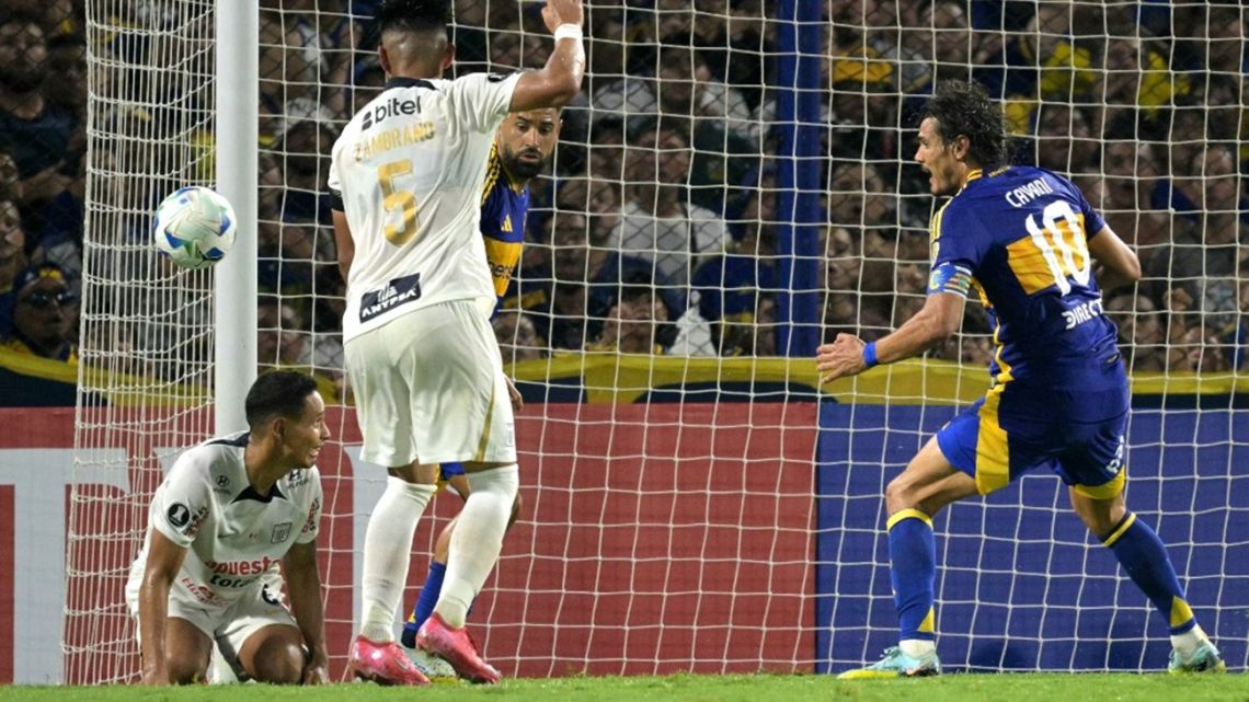 La publicación de Edinson Cavani tras la eliminación de Boca y su insólito gol fallado