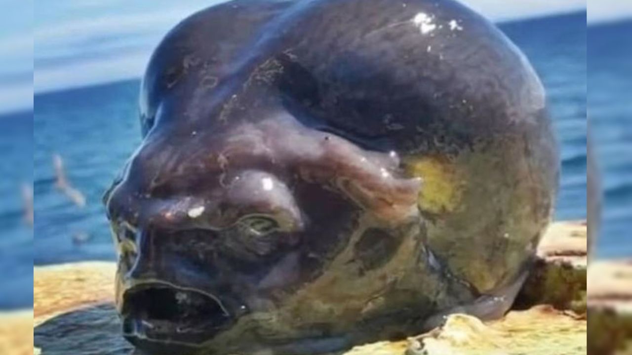 Un pez con aspecto extraterrestre sorprendió a los pescadores