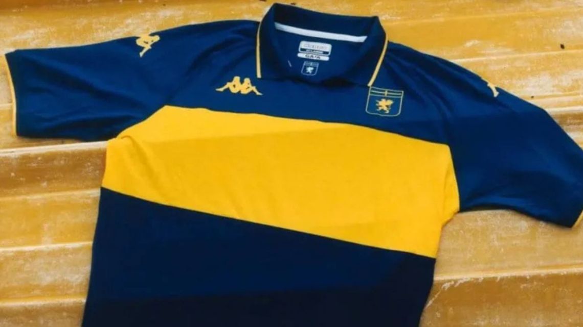 Genoa presentó su nueva camiseta en homenaje a Boca: "Está dedicada a ti, hermano"