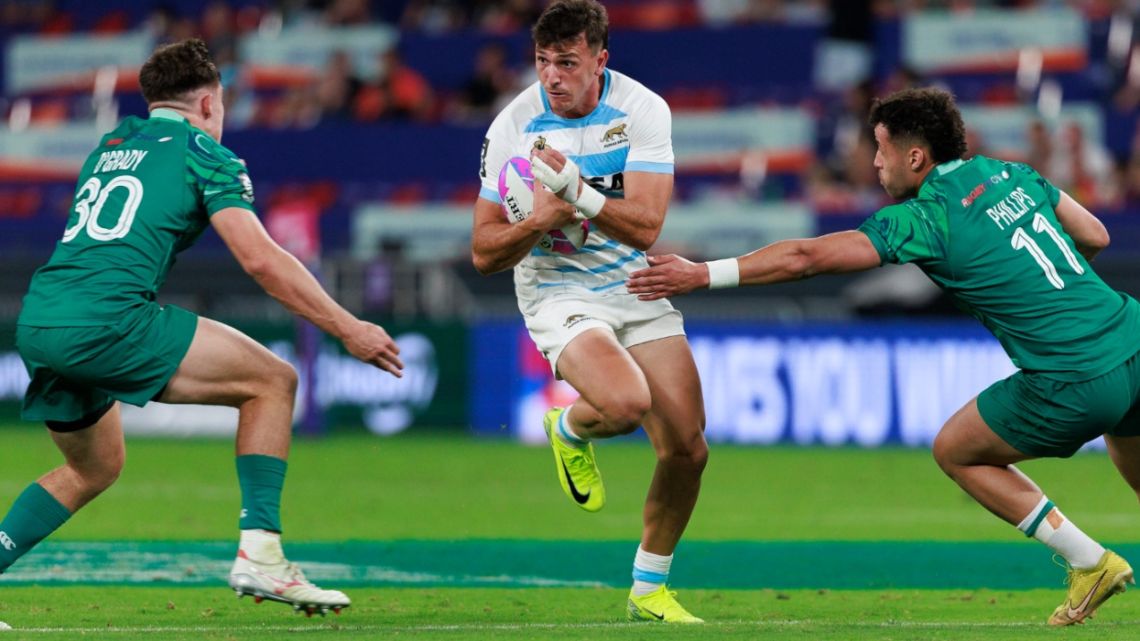 Se rompió la pared: Los Pumas 7s vencieron a Irlanda y se metieron en las semifinales del Seven de Hong Kong tras 21 años