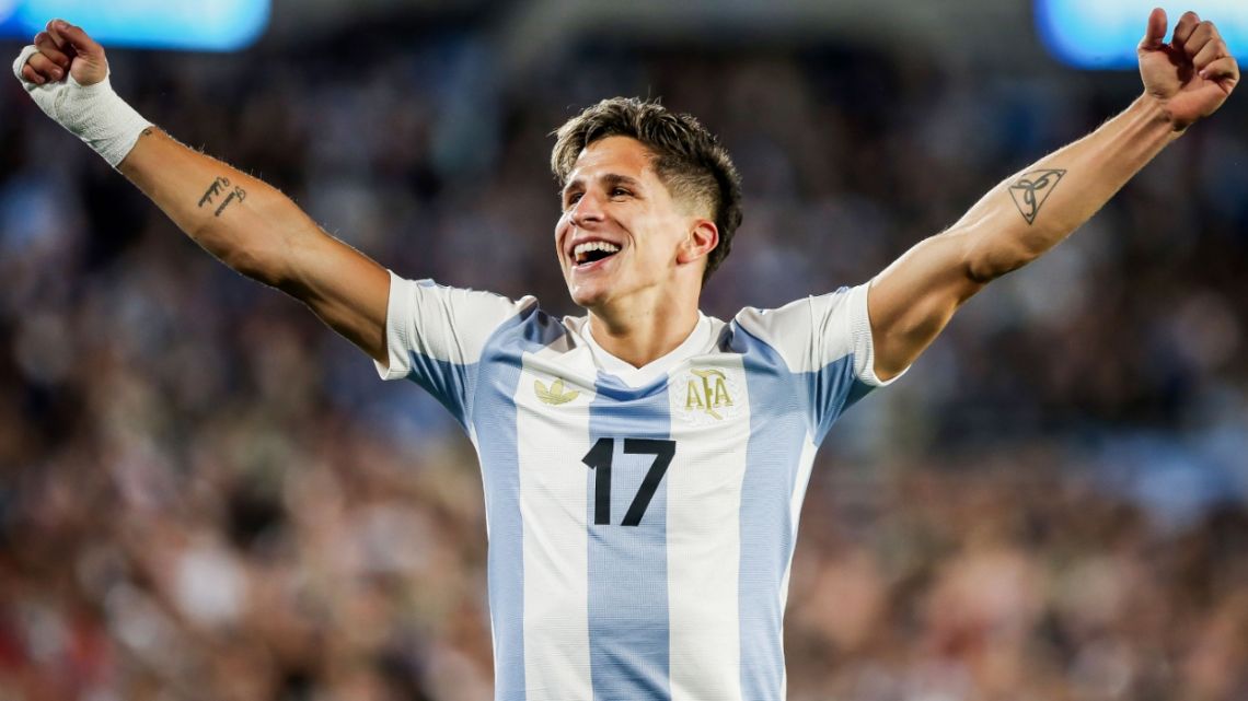 Llegó el cuarto y se convirtió en goleada: así fue el tanto de Giuliano Simeone ante Brasil