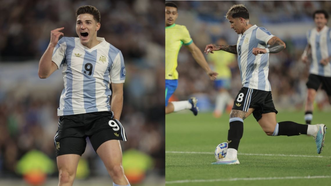 En tan solo 15 minutos, Julián y Enzo "picaron" a Brasil: así fue el inicio arrasador de la Selección Argentina