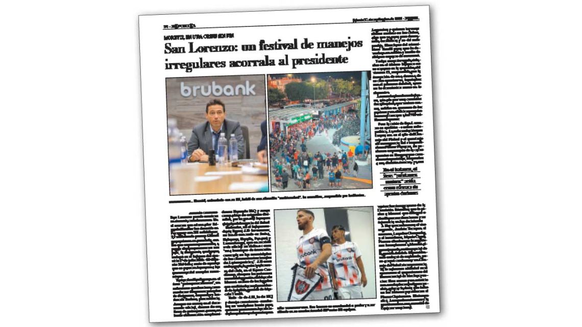 La nota que generó la ira de Moretti