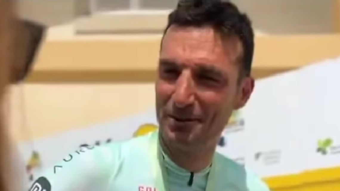 Lionel Scaloni mejoró su marca en una competencia de ciclismo de España