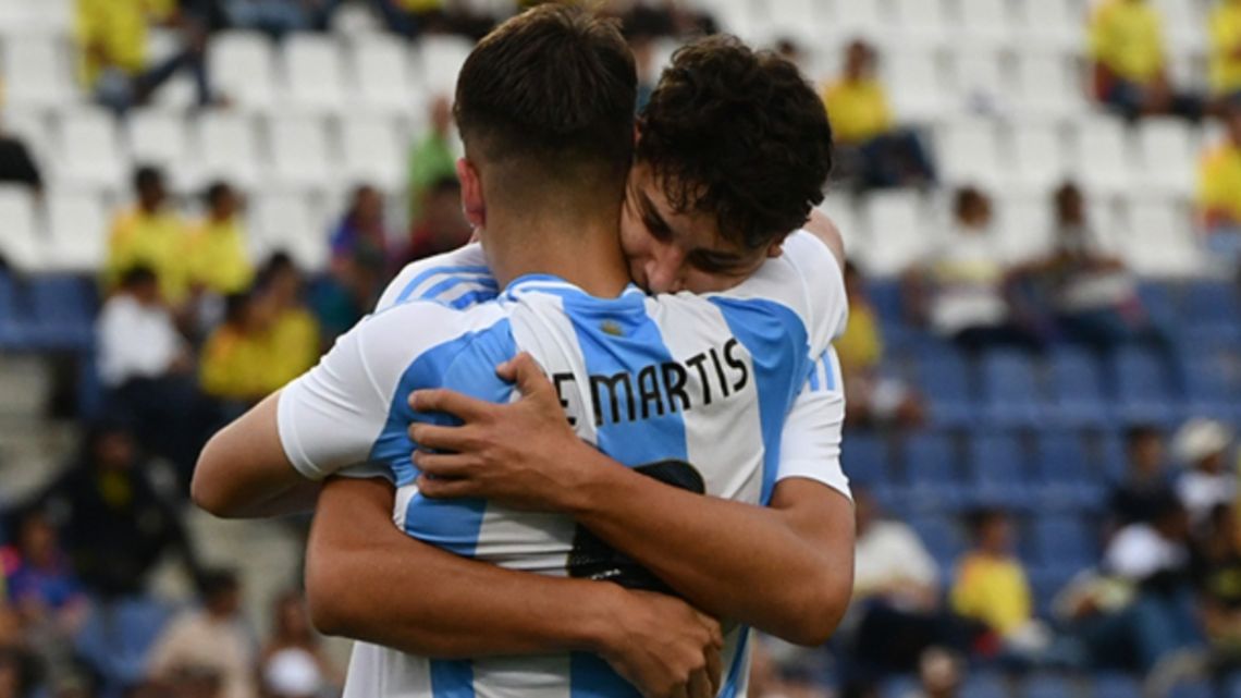 La Sub 17 sigue sorprendiendo: Argentina aplastó 5-0 a Perú por el Sudamericano