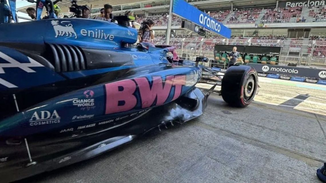 Colapinto tuvo un viernes complicado en el GP de España: problemas mecánicos y último en ambas prácticas