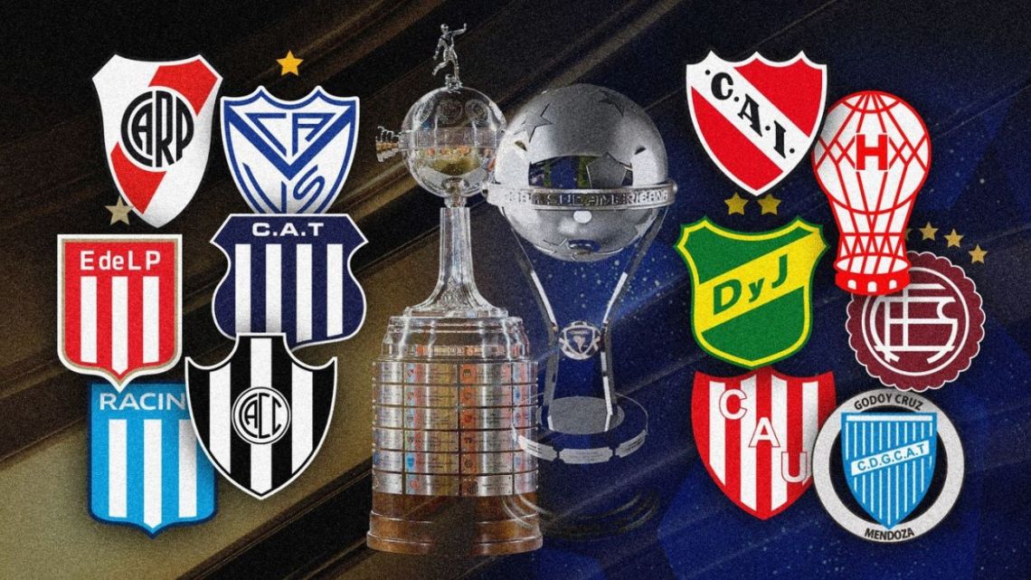 Qué se juega cada equipo argentino en la última fecha de la fase de grupos de la Copa Libertadores y Sudamericana