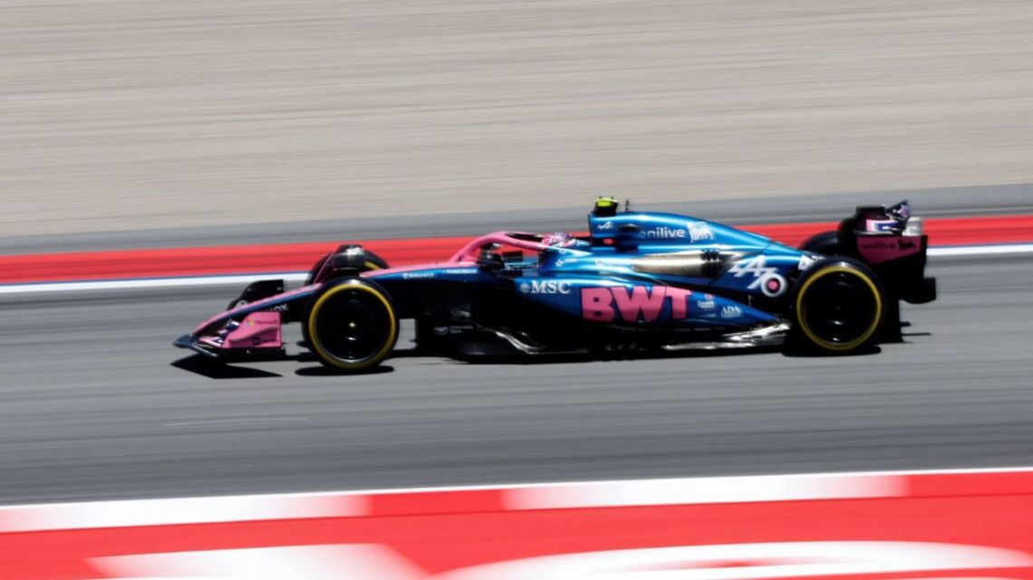 Franco Colapinto corre en el Gran Premio de España